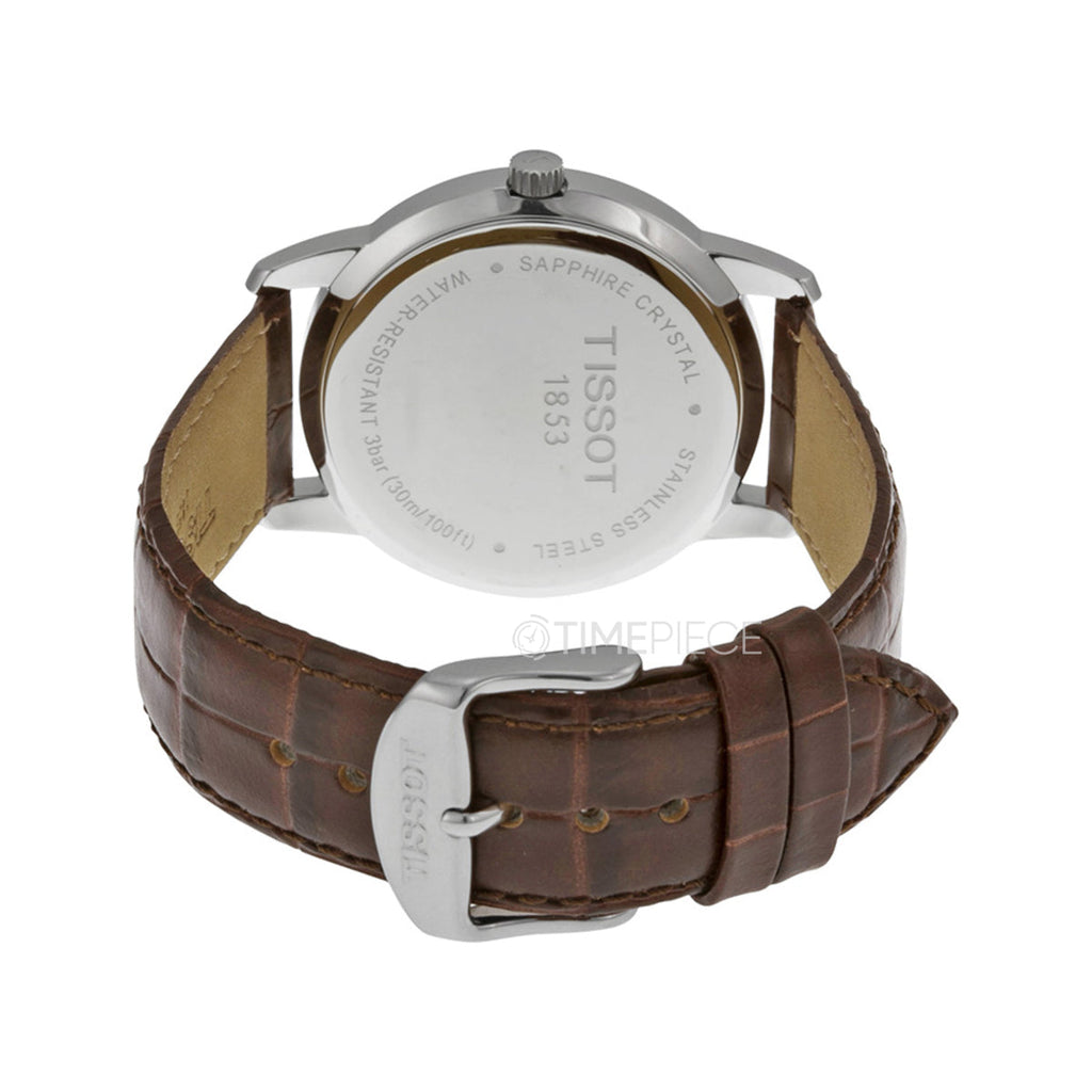 Tissot T Classic Dream White Dial Brown Leather Strap Watch for Men - T033.410.16.013.01 Buy Now By Tissot