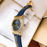 Versace Greca Blue Dial Blue Leather Strap Watch for Women - VERE00218 Buy Now By Versace