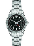 Versace Hellenyium GMT Black Dial Silver Steel Strap Watch for Men - V11020015 Buy Now By Versace