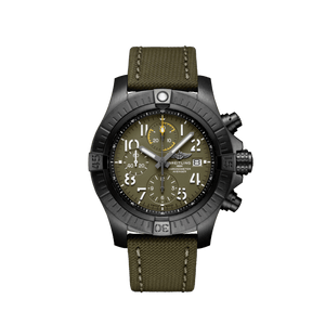 Breitling Avenger Chronograph 45mm Green Dial Green Nylon Strap Watch for Men - V13317101L1X1 Buy Now By Breitling