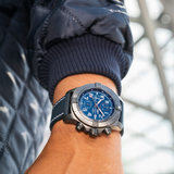 Breitling Super Avenger Chronograph 48 Night Mission Blue Dial Blue Leather Strap Watch for Men - V13375101C1X2 Buy Now By Breitling