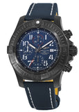 Breitling Super Avenger Chronograph 48 Night Mission Blue Dial Blue Leather Strap Watch for Men - V13375101C1X2 Buy Now By Breitling