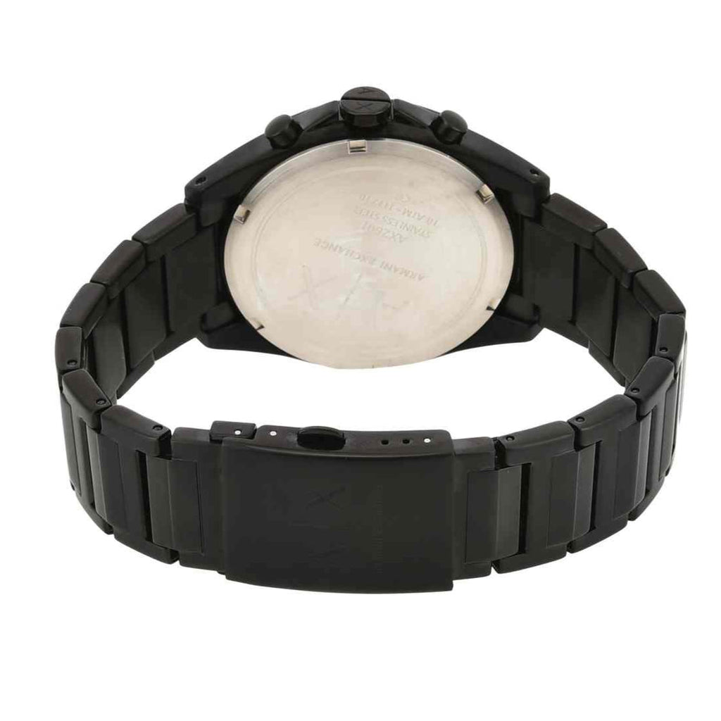 Armani Exchange Drexler Chronograph Black Dial Black Steel Strap Watch For Men - AX2601 Buy Now By Armani Exchange