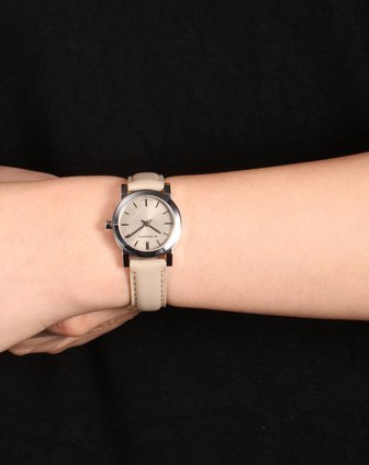 Burberry The City Beige Dial Beige Leather Strap Watch for Women - BU9207 Buy Now By Burberry