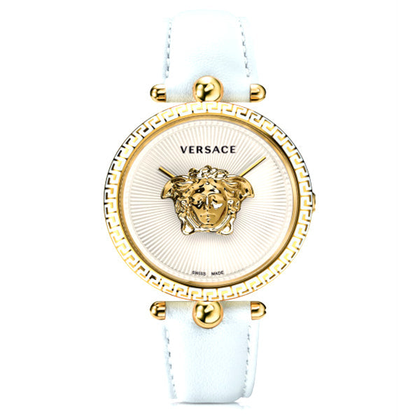 Versace Palazzo Empire White Dial White Leather Strap Watch for Women - VCO040017 Buy Now By Versace
