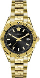 Versace Hellenyium Quartz Black Dial Gold Steel Strap Watch For Men - VE3A00820 Buy Now By Versace