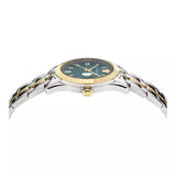 Versace Greca Time Quartz Green Dial Two Tone Steel Strap Watch For Men - VE3K00422 Buy Now By Versace
