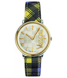 Versace V-Circle The Clans Edition Silver Dial Multicolor Leather Strap Watch for Women - VE8100118 Buy Now By Versace