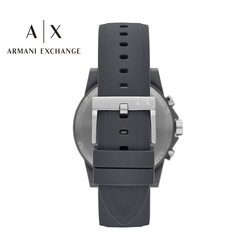 Armani Exchange Outerbanks Chronograph Grey Dial Grey Silicone Strap Watch For Men - AX7123 Buy Now By Armani Exchange