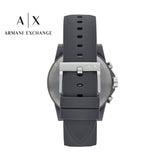Armani Exchange Outerbanks Chronograph Grey Dial Grey Silicone Strap Watch For Men - AX7123 Buy Now By Armani Exchange
