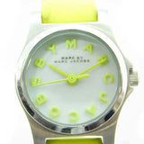 Marc Jacobs Henry White Dial Neon Yellow Rubber Strap Watch for Women - MBM1235 Buy Now By Marc Jacobs