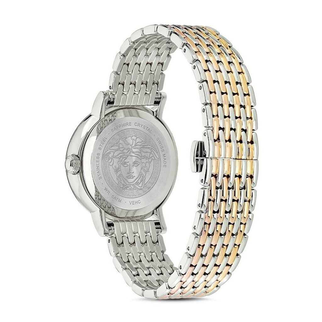 Versace Virtus Quartz White Dial Two Tone Steel Strap Watch for Women - VEHC00719 Buy Now By Versace