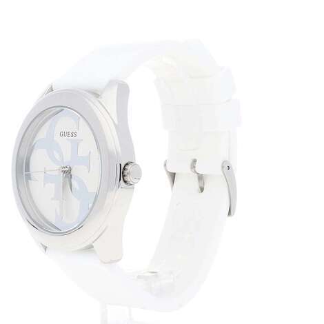 Guess G Twist Quartz White Dial White Silicone Strap Watch For Women - W0911L1 Buy Now By Guess