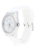 Guess G Twist Quartz White Dial White Silicone Strap Watch For Women - W0911L1 Buy Now By Guess
