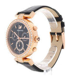 Swarovski Era Journey Chronograph Black Dial Black Leather Strap Watch for Women - 5295320 Buy Now By Swarovski