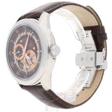 Bulova Classic Skeleton Automatic Brown Dial Brown Leather Strap Watch for Men - 96A120 Buy Now By Bulova