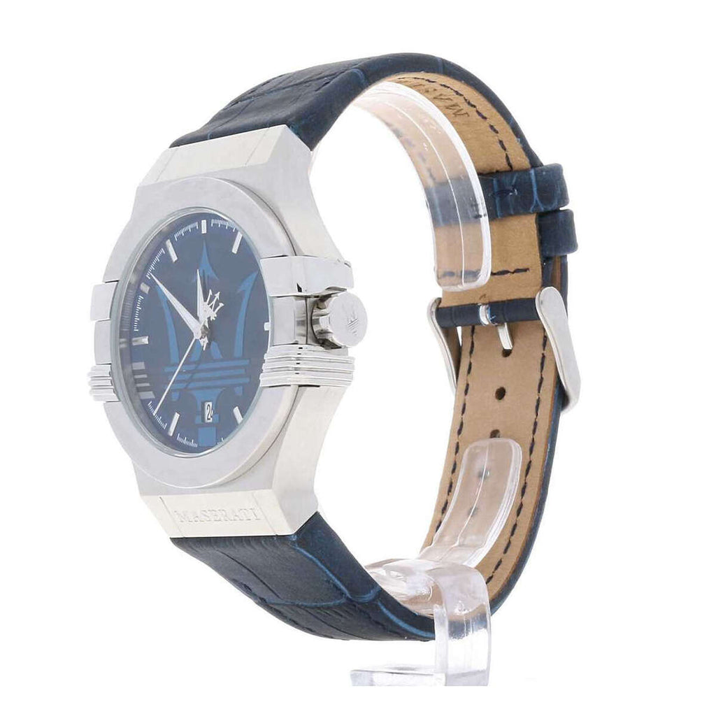 Maserati Potenza Blue Dial Blue Leather Strap Watch For Men - R8851108015 Buy Now By Maserati