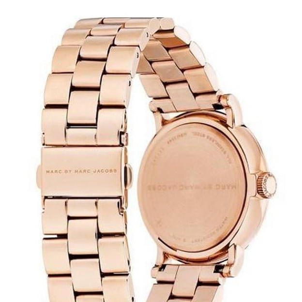 Marc Jacobs Baker White Dial Rose Gold Steel Strap Watch for Women - MBM3244 Buy Now By Marc Jacobs