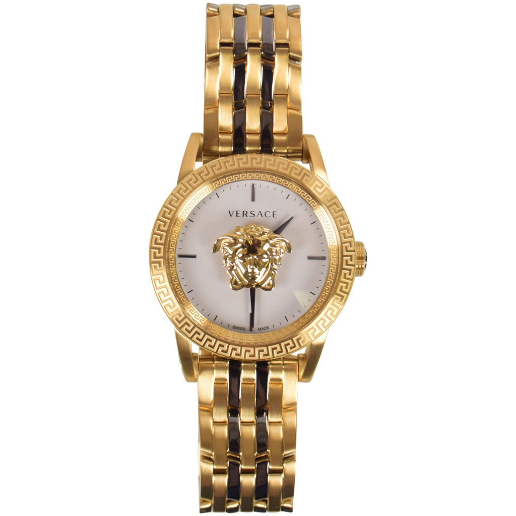 Versace Palazzo Empire White Dial Two Tone Steel Strap Watch for Men - VERD00418 Buy Now By Versace