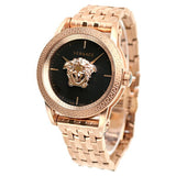 Versace Palazzo Empire Black Dial Rose Gold Steel Strap Watch for Men - VERD00718 Buy Now By Versace