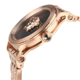 Versace Palazzo Empire Black Dial Rose Gold Steel Strap Watch for Men - VERD00718 Buy Now By Versace