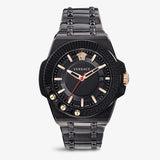 Versace Chain Reaction Quartz Black Dial Black Steel Strap Watch for Men - VEDY00719 Buy Now By Versace