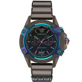 Versace Icon Active Chronograph Quartz Black Dial Black Steel Strap Watch For Men - VEZ701022 Buy Now By Versace