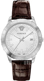 Versace Univers White Dial Brown Leather Strap Watch for Men - VEBK00118 Buy Now By Versace