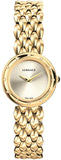 Versace V-Flare Quartz Silver Dial Gold Steel Strap Watch for Women - VEBN00818 Buy Now By Versace