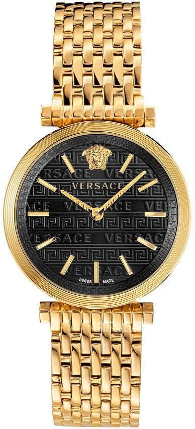 Versace V-Twist Black Dial Gold Mesh Bracelet Watch for Women - VELS00819 Buy Now By Versace