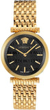 Versace V-Twist Black Dial Gold Mesh Bracelet Watch for Women - VELS00819 Buy Now By Versace