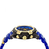 Versace Icon Active Chronograph Black Dial Blue Rubber Strap Watch For Men VEZ700521 Buy Now By Versace