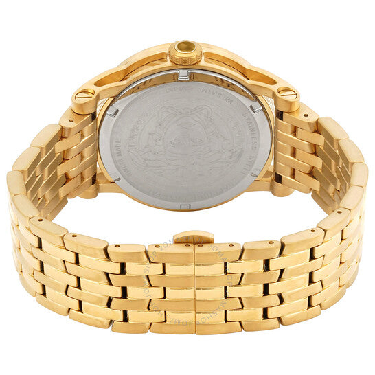 Versace Code Quartz Silver Dial Gold Steel Strap Watch For Men - VEPO00420 Buy Now By Versace