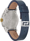 Versace Viamond Quartz White Dial Blue Leather Strap Watch For Men - VEPO00120 Buy Now By Versace