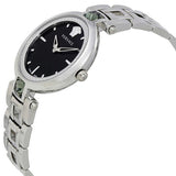 Versace Crystal Gleam Guilloche Black Dial Silver Steel Strap Watch for Women - VAN030016 Buy Now By Versace