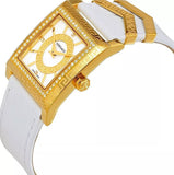 Versace DV25 Diamonds White Dial White Leather Strap Watch For Women - VQF060015 Buy Now By Versace