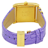 Versace Day Glam Chronograph Gold Dial Purple Leather Strap Watch for Women - VQF040015 Buy Now By Versace
