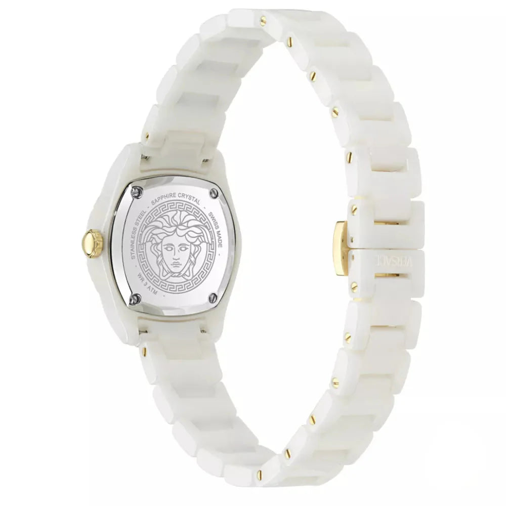 Versace DV One Mini White Dial White Ceramic Dial Watch for Women - VE9F00224 Buy Now By Versace