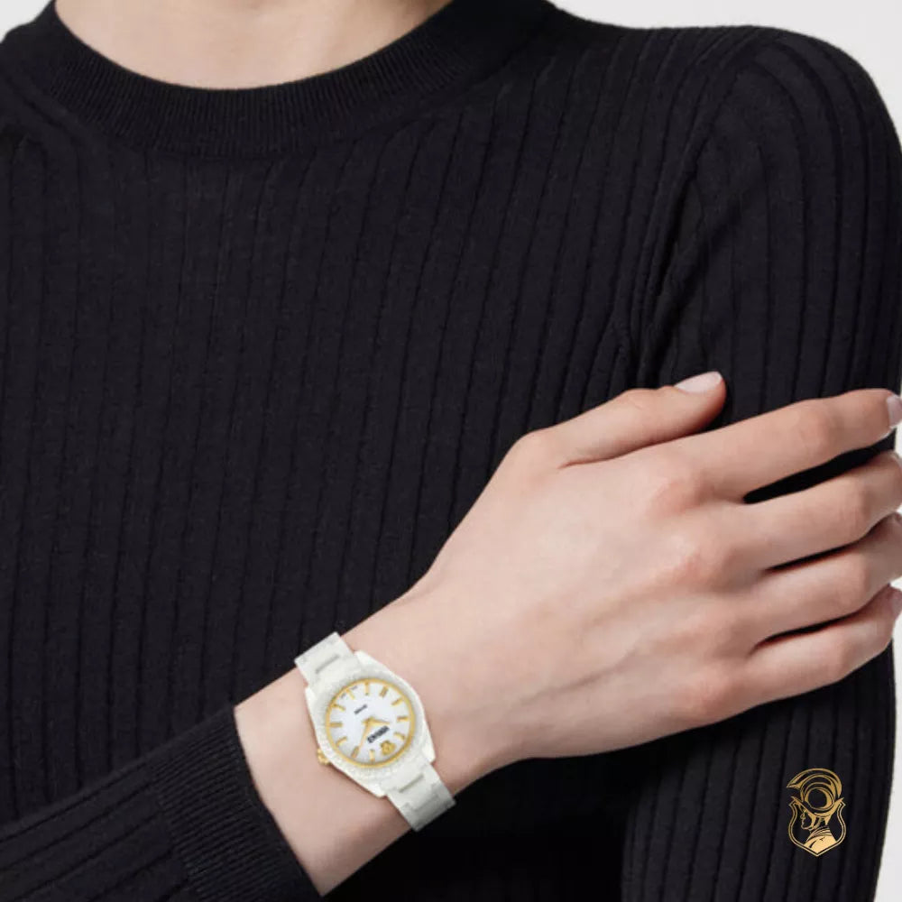 Versace DV One Mini White Dial White Ceramic Dial Watch for Women - VE9F00224 Buy Now By Versace