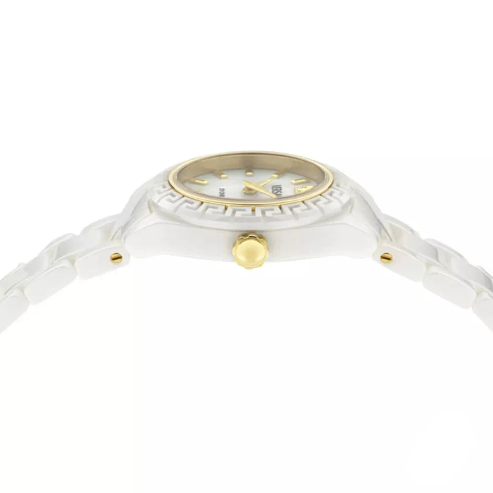 Versace DV One Mini White Dial White Ceramic Dial Watch for Women - VE9F00224 Buy Now By Versace