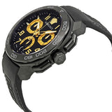Versace Dylos Chronograph Black Dial Black Rubber Strap Watch for Men - VQC020015 Buy Now By Versace
