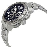 Versace Dylos Chronograph Blue Dial Silver Steel Strap Watch for Men - VQC090016 Buy Now By Versace