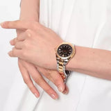 Versace Hellenyium Brown Dial Two Tone Steel Strap Watch for Women - V12040015 Buy Now By Versace