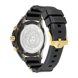 Versace Icon Active Chrono Gold Dial Black Silicone Strap Unisex Watch - VEZ701623 Buy Now By Versace