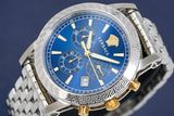 Versace Sport Tech Chronograph Blue Dial Silver Steel Strap Watch for Men - VELT00219 Buy Now By Versace