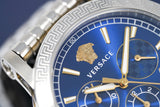 Versace Sport Tech Chronograph Blue Dial Silver Steel Strap Watch for Men - VELT00219 Buy Now By Versace