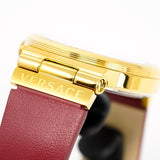 Versace Greca Silver Dial Red Leather Strap Watch for Women - VEVH00420 Buy Now By Versace