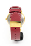 Versace Greca Silver Dial Red Leather Strap Watch for Women - VEVH00420 Buy Now By Versace