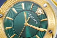 Versace Greca Green Dial Silver Steel Strap Watch for Women - VEVH00720 Buy Now By Versace