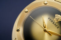 Versace Shadov Quartz Gold Dial Gold Steel Strap Watch for Women - VEBM00618 Buy Now By Versace